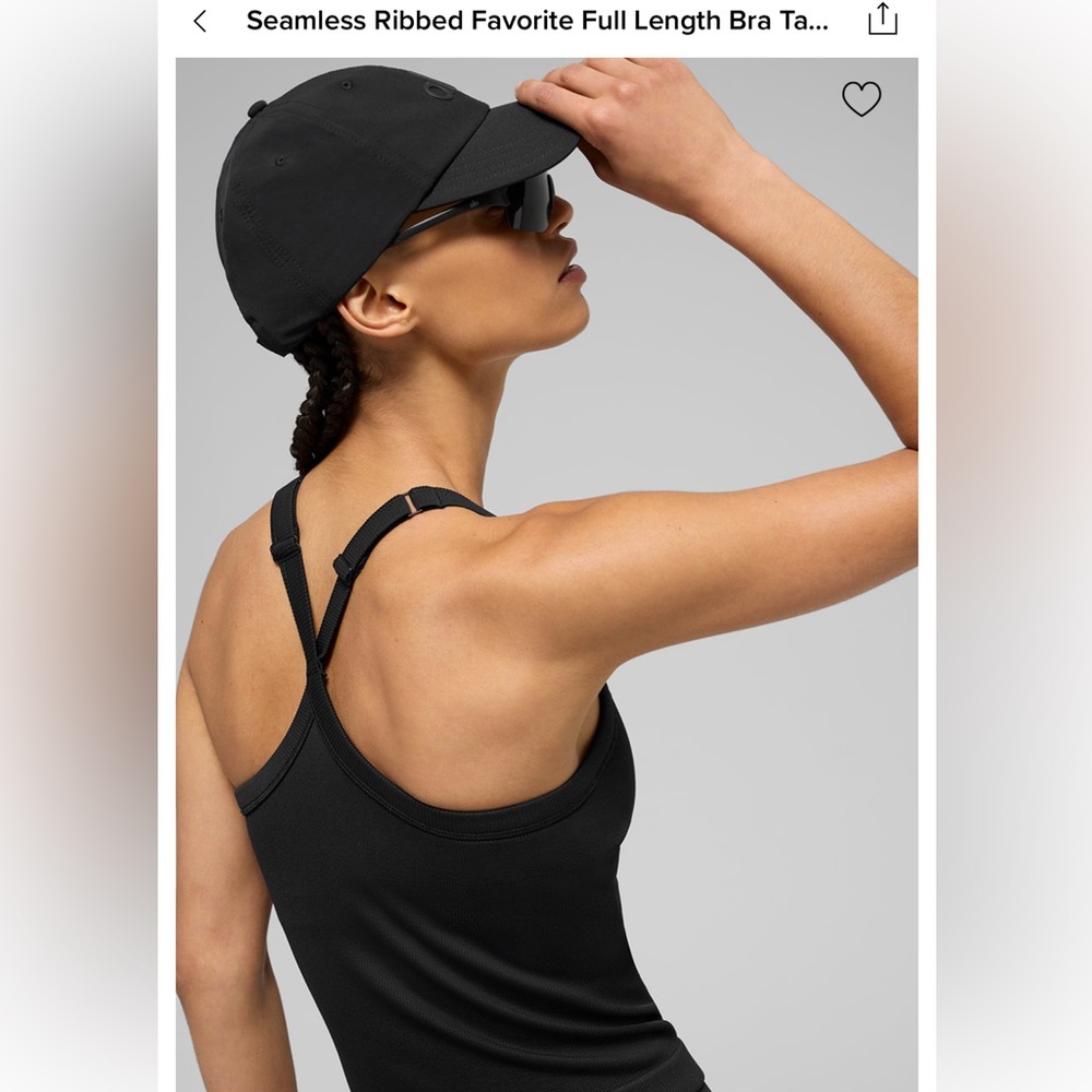 Alo Seamless Ribbed Favorite Full Length Bra Tank - Picture 3 of 10